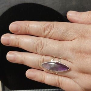 Purple amethyst ring, size 9